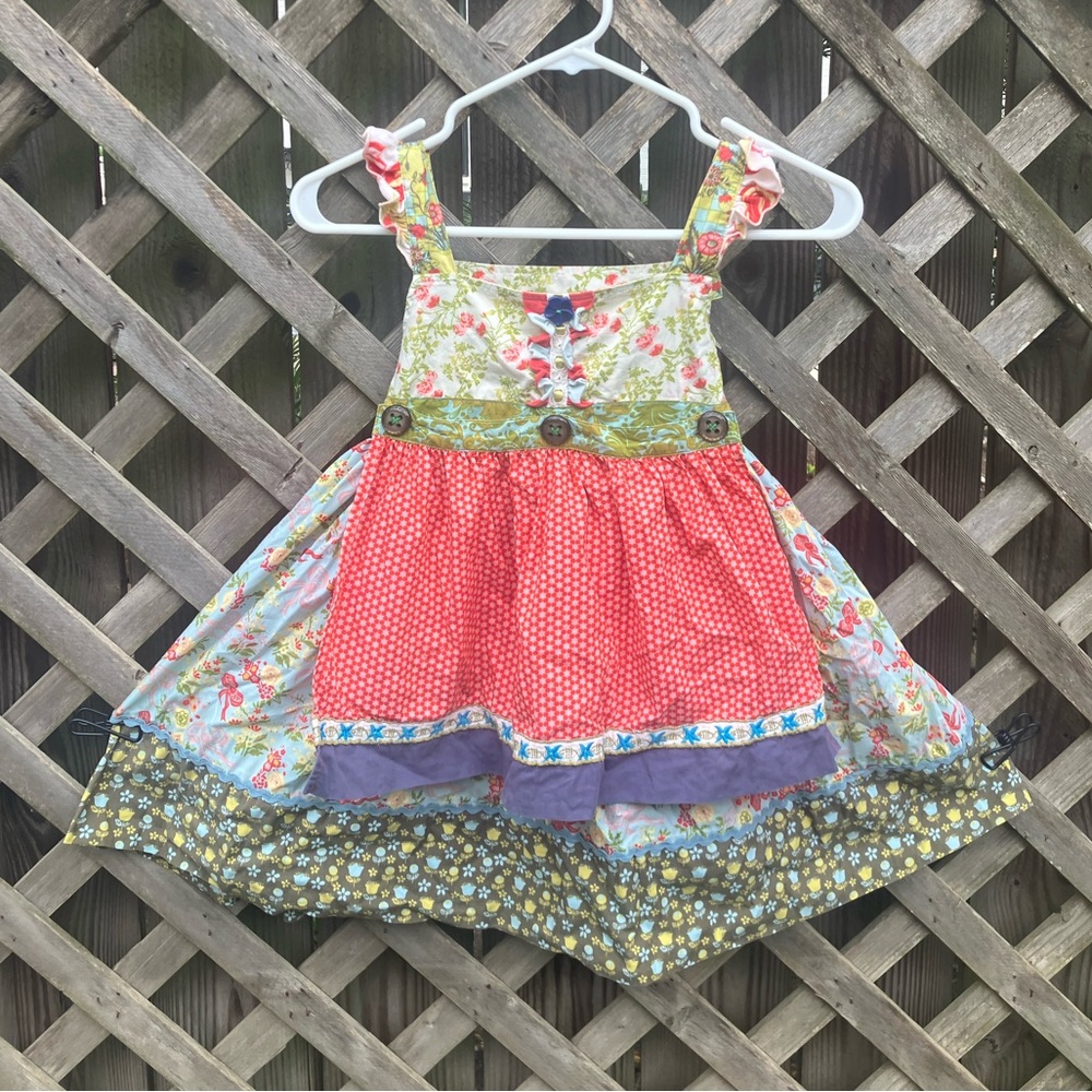 Vintage Matilda Jane serendipity apron dress girls size 6